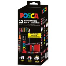POSCA Pigmentmarker 13er Köcher