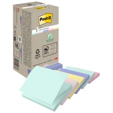 Post-it Haftnotizen Recycling z-notes 76 x 76 mm farbig...