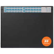 DURABLE Schreibunterlage mit Jahreskalender PP schwarz