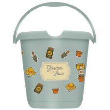 keeeper Deco-Putzeimer ilvie "Garden" rund 10...