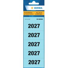 HERMA Ordner-Inhaltsschild "2027" 60 x 26 mm...
