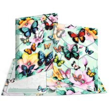 HERMA Eckspannermappe "Schmetterlinge" Karton...