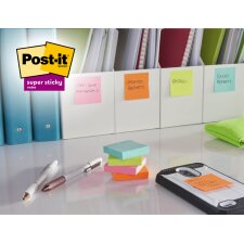 Post-it Haftnotizen super sticky notes 76 x 76 mm rosa