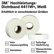 3M Hochleistungs-Dichtband 4411W+ 50 mm x 33 m weiß