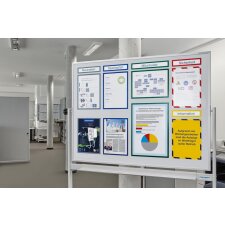 magnetoplan Magnetrahmen magnetofix A4 schwarz 5 Stück