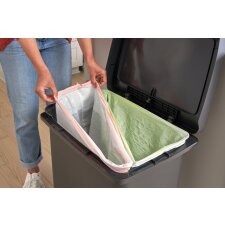 Rubbermaid Tret-Abfalleimer Premier Series 71 Liter dunkelgrau