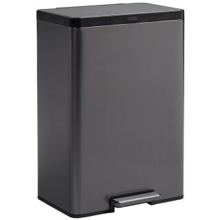 Rubbermaid Tret-Abfalleimer Elite Dual Stream 60 Liter aus Edelstahl
