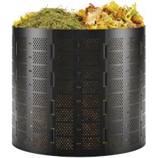 Bradas Kompostbehälter 800 Liter aus HDPE schwarz