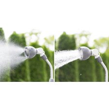 Bradas Gartendusche mit Erdspieß & Stativ 1.750 - 2.300 mm weiß/grau