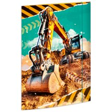 RNK Verlag Zeichnungsmappe "Bagger" Karton DIN A3