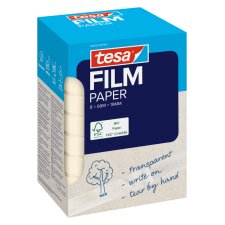 tesa Film PAPER transparent 19 mm x 66 m Office Box 8 Rollen