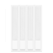 tesa Powerstrips CLICK Klettstreifen MEDIUM Slim weiß