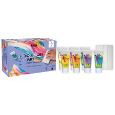 KREUL Kids Art Kinder-Künstlerfarbe Squeegee Art Set