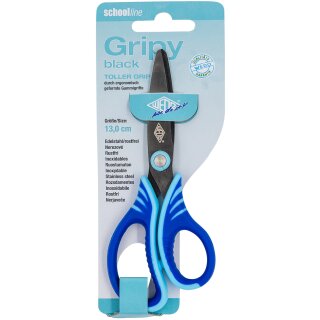 WEDO Bastelschere Gripy black rund Länge: 130 mm zufällige Farbe (1 Stück)