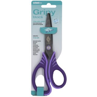 WEDO Bastelschere Gripy black rund Länge: 175 mm zufällige Farbe (1 Stück)