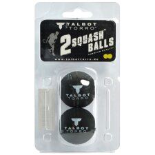 TALBOT torro Squashball schwarz/gelb extra langsam 2...