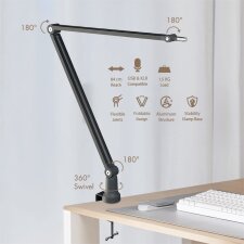 LogiLink Mikrofonarm Armlänge: bis 840 mm schwarz