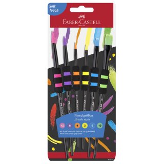 FABER-CASTELL Synthetikhaarpinsel 6er Set