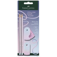 FABER-CASTELL Schreibset GRIP Flow Edition blushing sky