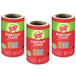 Scotch-Brite Ersatz-Fusselrolle Everyday Clean 3er Pack