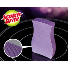 Scotch-Brite Glaskeramik-Reinigungsschwamm lila 3er Pack