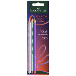 FABER-CASTELL Bleistift GRIP 2001 Flow Edition 3er Blister