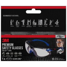 3M Schutzbrille Solus 1000 Scheibentönung: klar