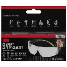3M Schutzbrille SecureFit 400 Scheibentönung: klar