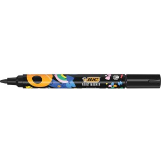 BIC Permanent-Marker Intensity Rundspitze schwarz