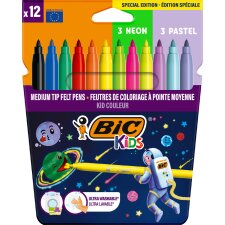 BIC KIDS Fasermaler Cosmo 12er Kartonetui