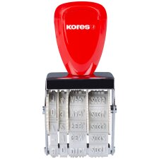 Kores Datumstempel Monate in Buchstaben 4 mm