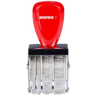 Kores Datumstempel Monate in Ziffern 4 mm