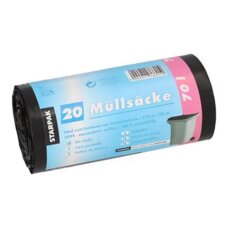 STARPAK Mülleimerbeutel HDPE 70 Liter schwarz 20...