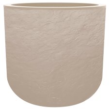 EDA Pflanzgefäß VOLCANIA UP rund 385 mm beige