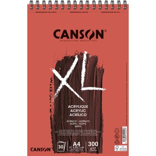 CANSON Studienblock XL ACRYLIC DIN A4 weiß 30 Blatt