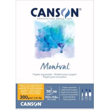 CANSON Aquarellblock "Montval" DIN A6 50 Blatt