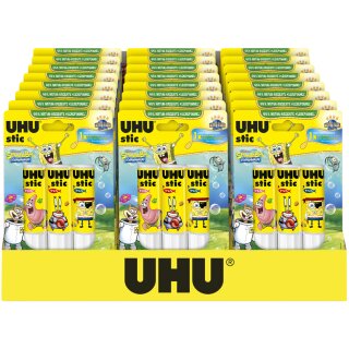 UHU Klebestift stic Spongebob 3 x 21 g 24er Display
