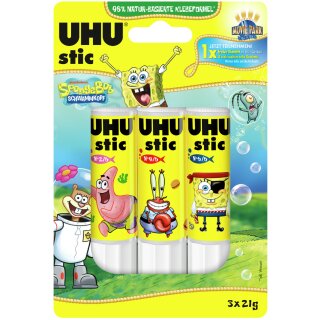 UHU Klebestift stic Spongebob 3 x 21 g Blister