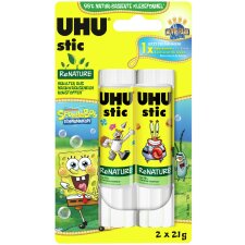 UHU Klebestift stic ReNATURE Spongebob 2 x 21 g Blister
