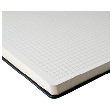 SAKURA Notizbuch 130 x 210 mm kariert schwarz 80 Blatt