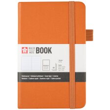 SAKURA Notizbuch 90 x 140 mm liniert bernstein 80 Blatt