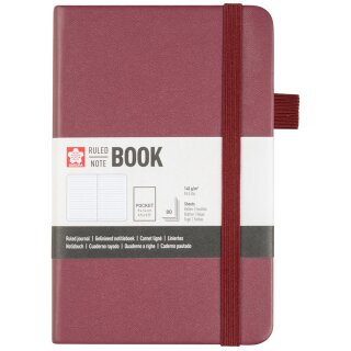 SAKURA Notizbuch 90 x 140 mm liniert schlacke 80 Blatt