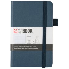 SAKURA Notizbuch 90 x 140 mm liniert indigo dunkel 80 Blatt
