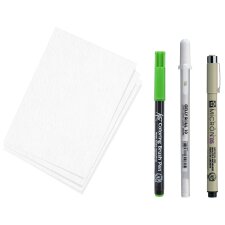 SAKURA Kreativ-Set Manga 3 Stifte + Papier