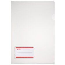 herlitz Sichthülle Beschriftungsfeld DIN A4...