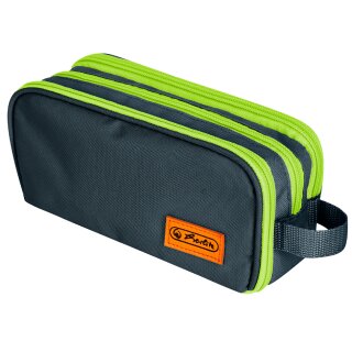 herlitz Doppel-Schlamper-Etui Neon uni oak/kiwi