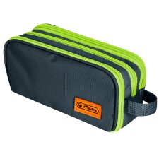 herlitz Doppel-Schlamper-Etui Neon uni oak/kiwi