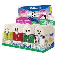 Pelikan Kunststoff-Radierer Squeezy Sports im Display 16...