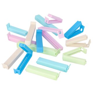 STARPAK Verschluss-Clips PP farbig sortiert 15 Stück