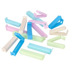 STARPAK Verschluss-Clips PP farbig sortiert 15 Stück